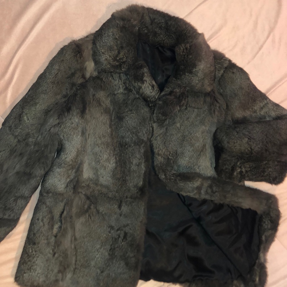 Brown/grey fur coat